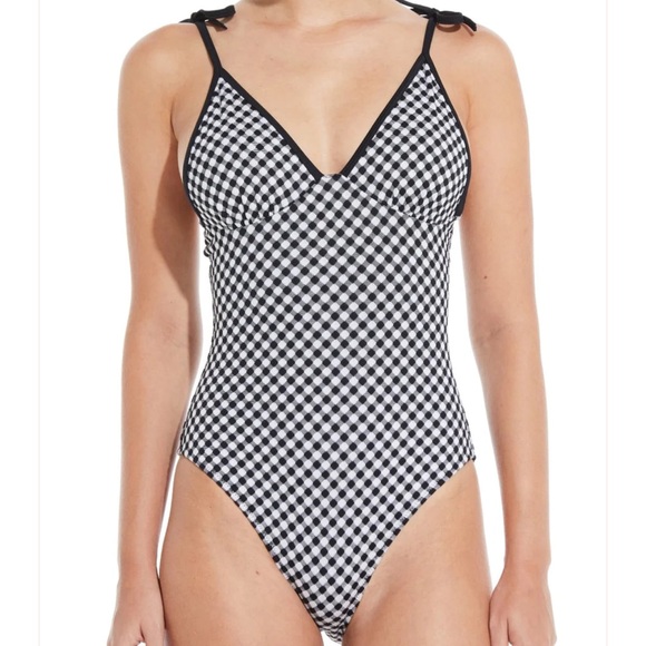 {Solid & Striped} Brand New Baby Gingham Jacquard One Piece - Picture 3 of 11